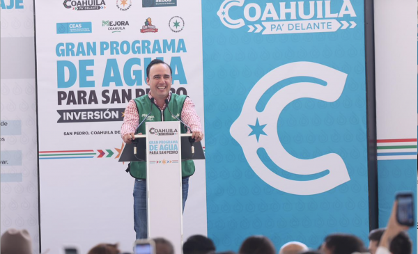 Continúa Manolo detonando grandes programas de agua en Coahuila